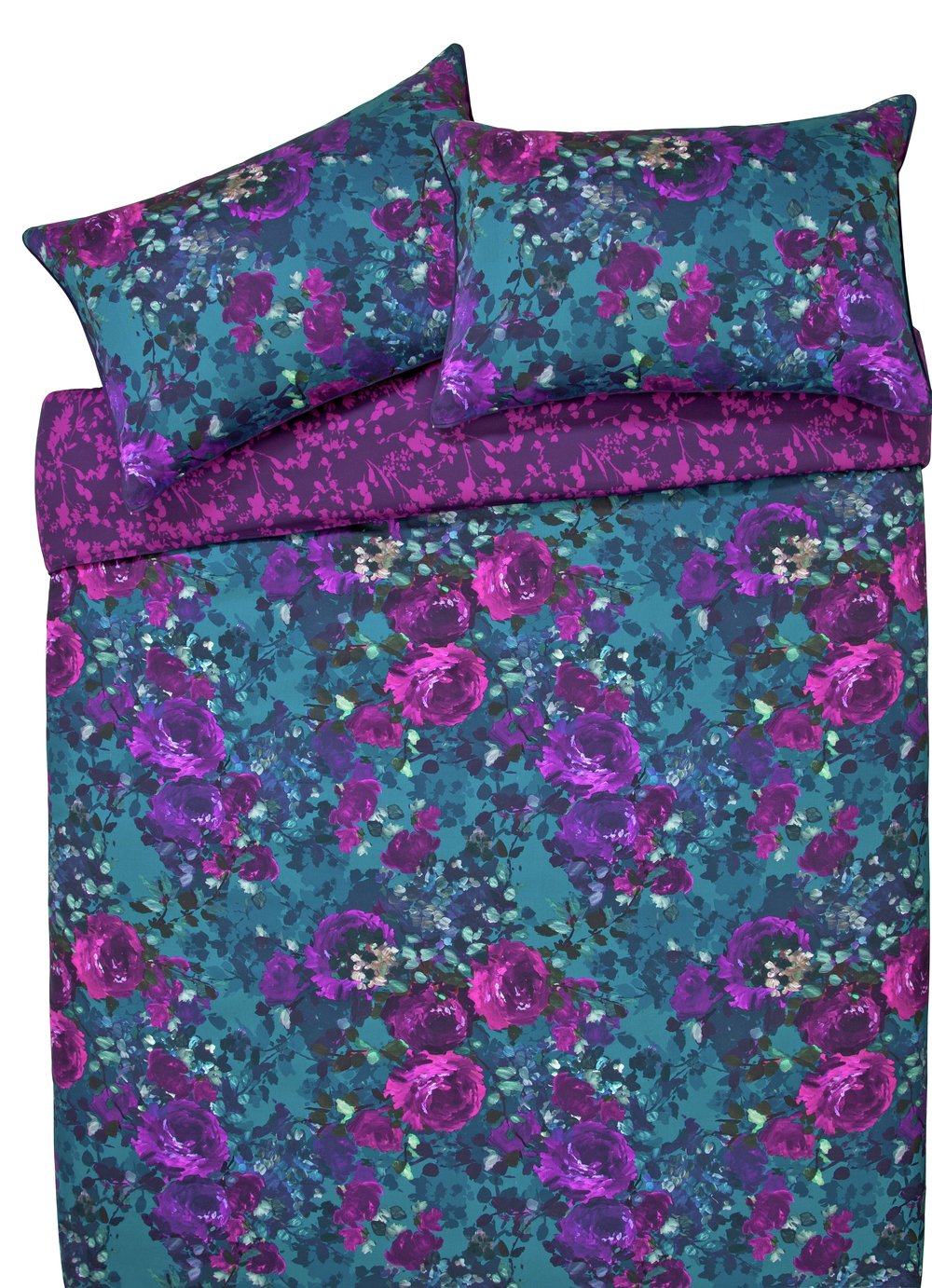 Argos Home Rose Printed Bedding Set - Double