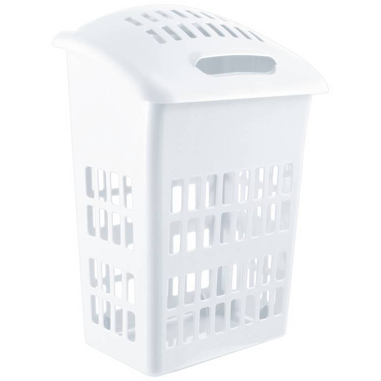 Argos Home 54 Litre Laundry Hamper - White 0