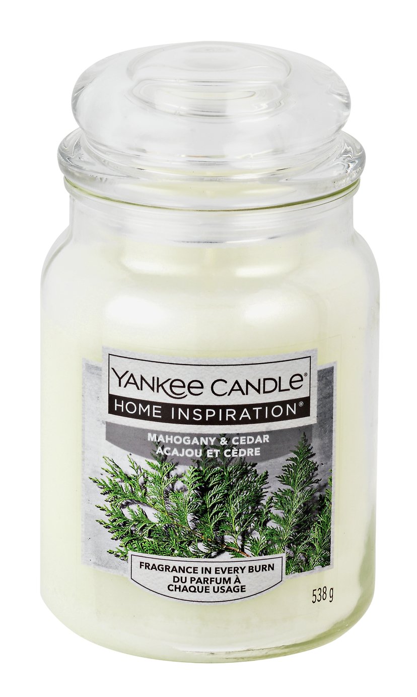 Yankee Candle Large Jar Candle Mahogany and Cedar (8368964) Argos