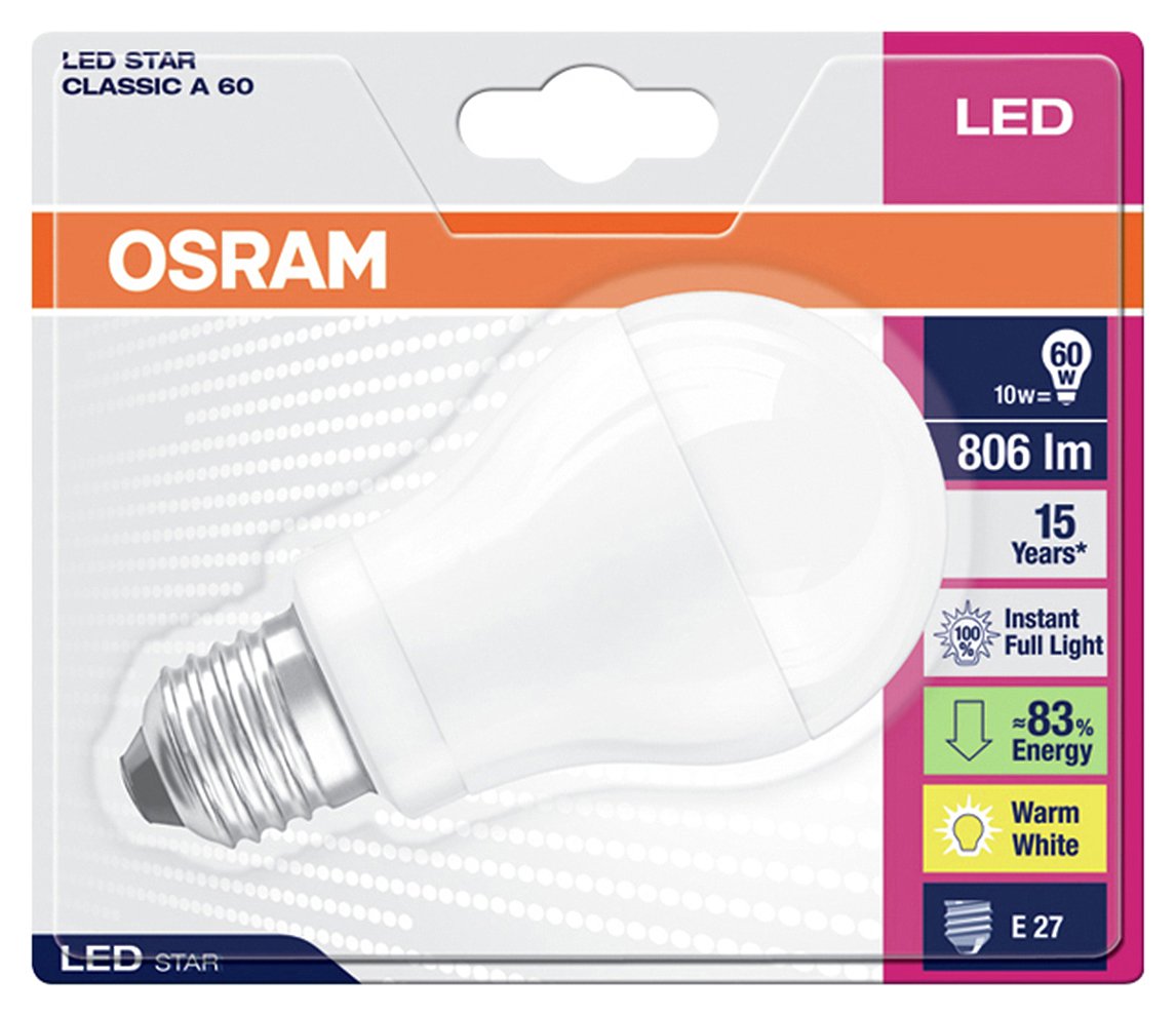 Osram 60W LED Classic ES GLS Bulb Reviews