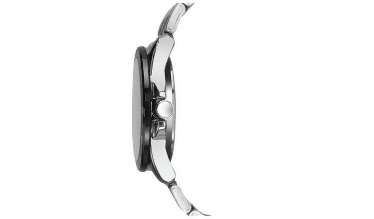 Buy Sekonda Men s Stainless Steel Black Dial Bracelet Watch Argos