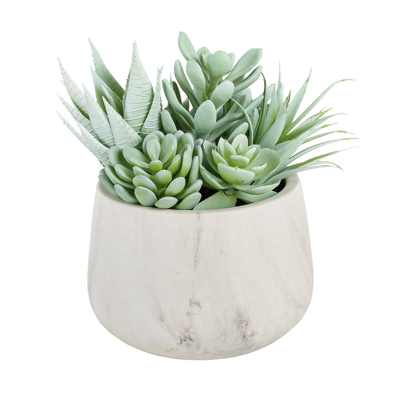 Argos Home Urban Marble Succulents Arrangement