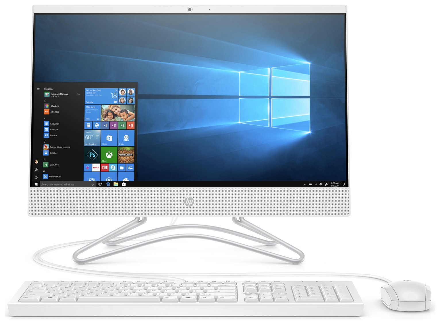 HP 21.5 Inch i3 8GB 1TB All-in-One Desktop PC