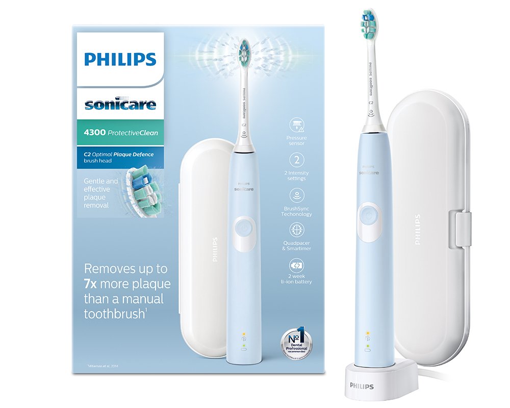 Philips ProtectiveClean Electric Toothbrush Series 4300 Blue review