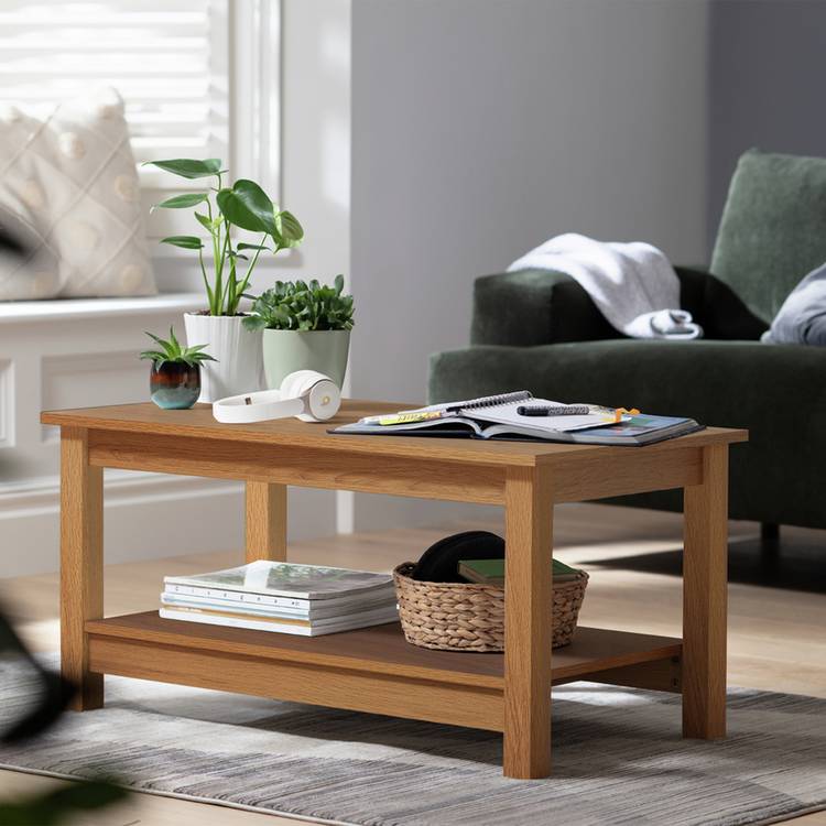 Argos Home Malibu Coffee Table - Oak Effect 0