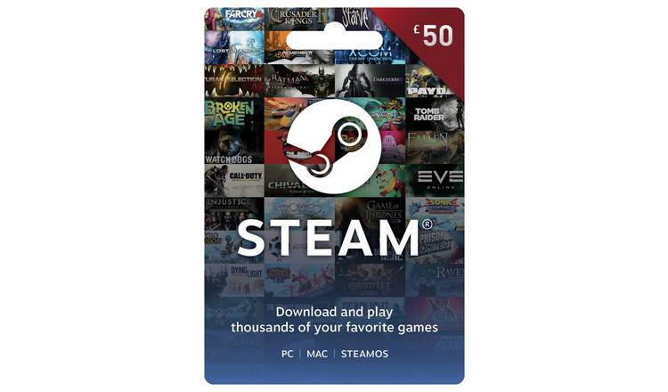 Buy Steam Wallet 50 Card Pc Gaming Accessories Argos