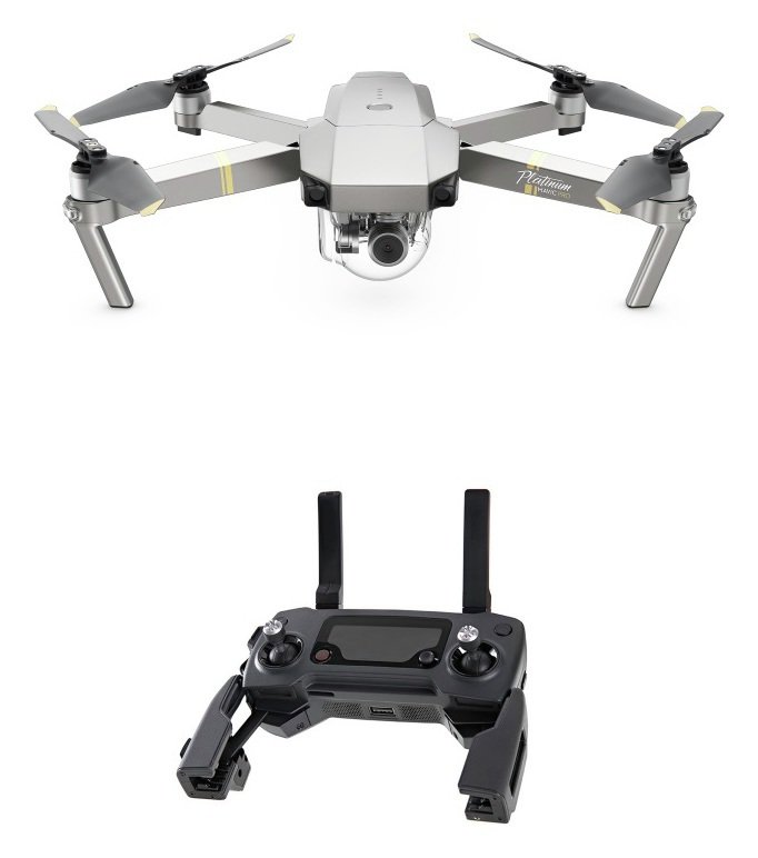 DJI Mavic Pro Platinum Drone - Grey with Controller