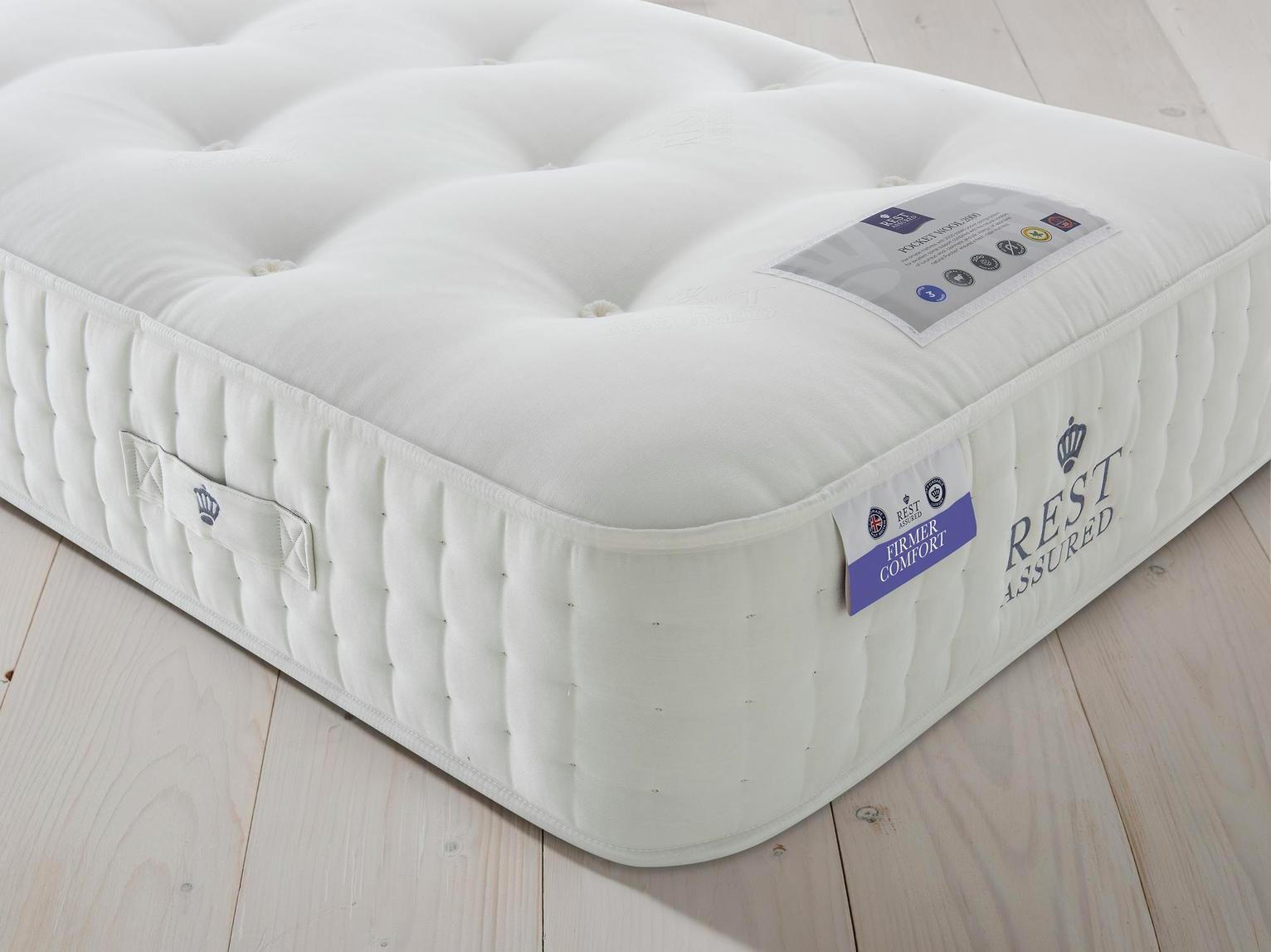 Rest Assured Naturals Pocket Sprung Single Mattress - Firm