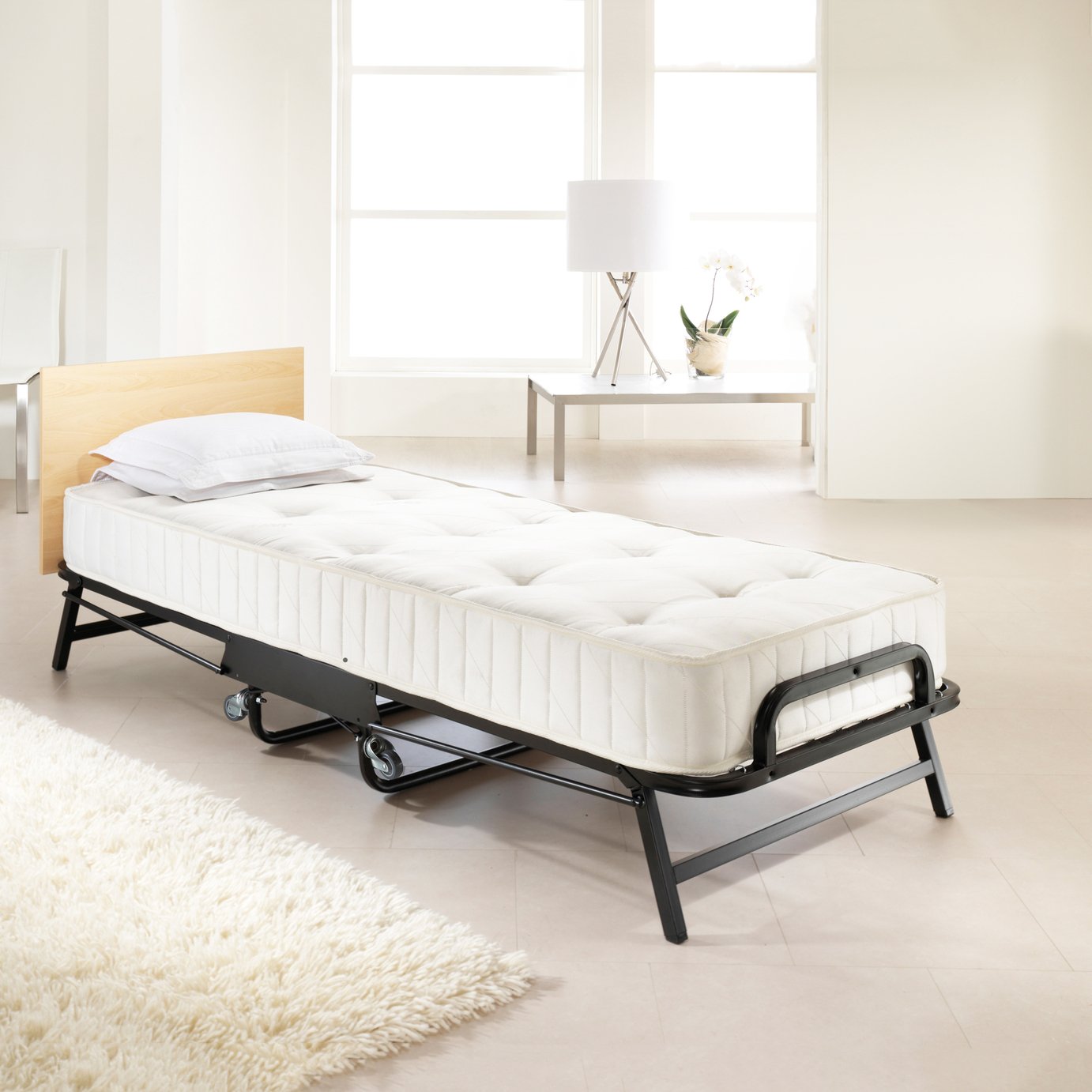 Jay-Be Crown Premier Folding Bed Deep Sprung Mattress-Single