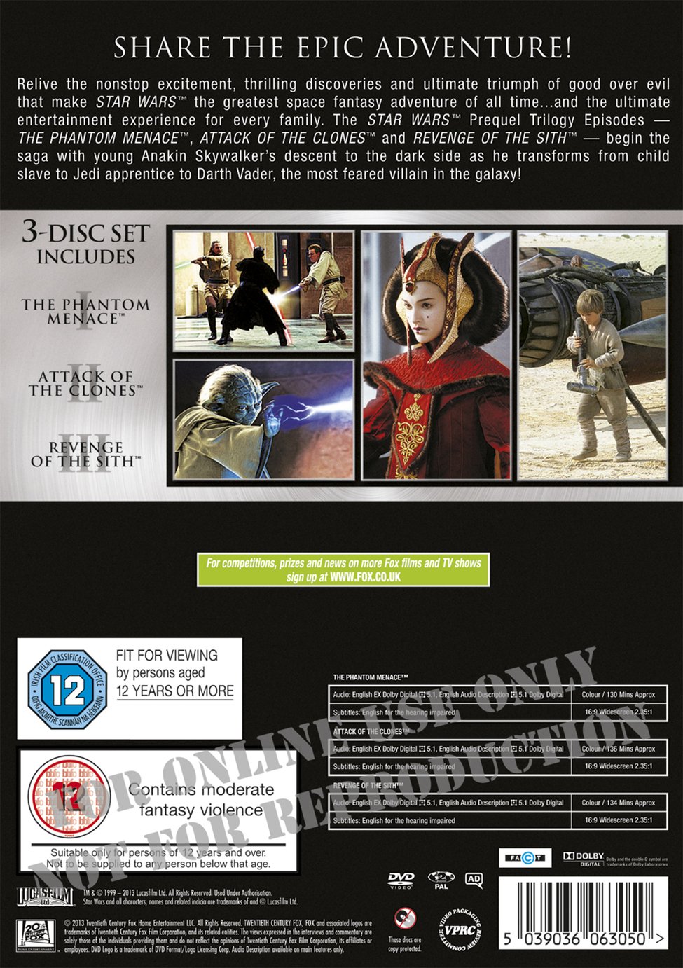 Star Wars: The Prequel Trilogy DVD Box Set Review