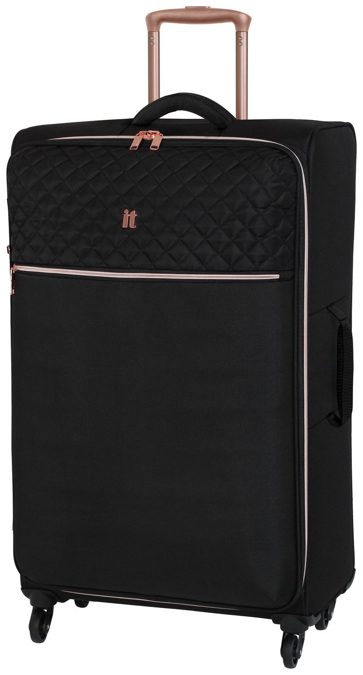 it Luggage Large Expandable 4 Wheel Soft Suitcase Black 8371621 Argos Price Tracker pricehistory