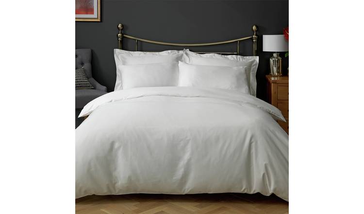 Buy Argos Home 400tc Egyptian Cotton Oxford Duvet Set Single