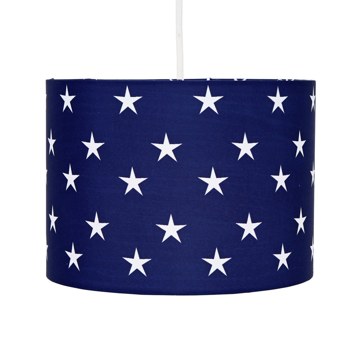 Argos Home Star Print Kids Light Shade - Blue