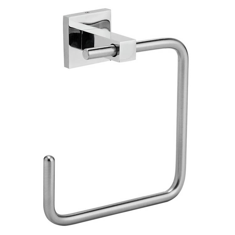 Home Rectangular Wall Mounted Towel Ring 0