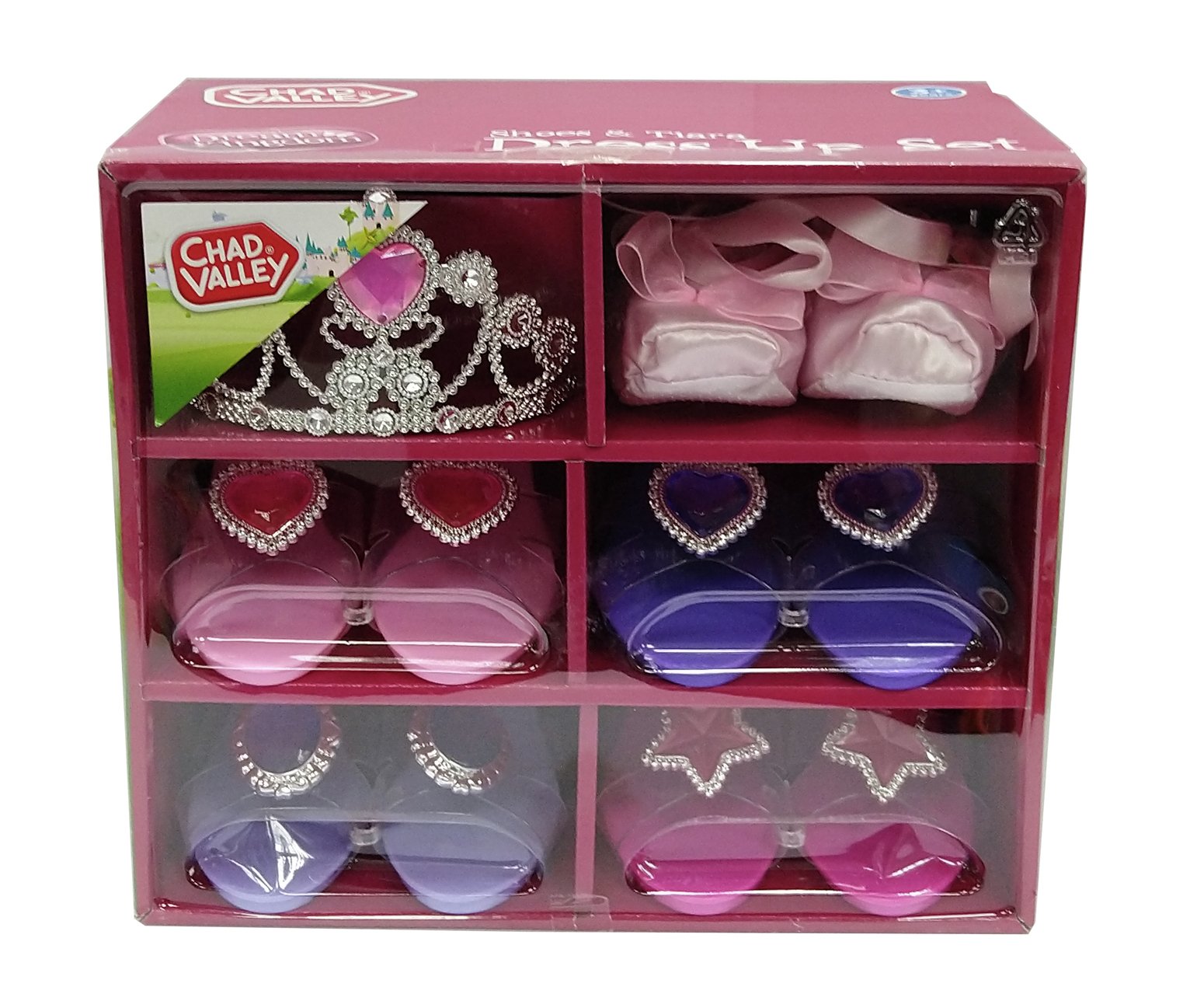 Chad Valley Glamour Shoes - 5 Pack with Tiara