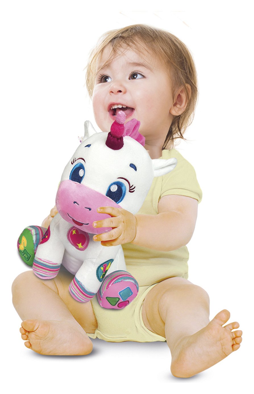 baby clementoni unicorn learning soft toy