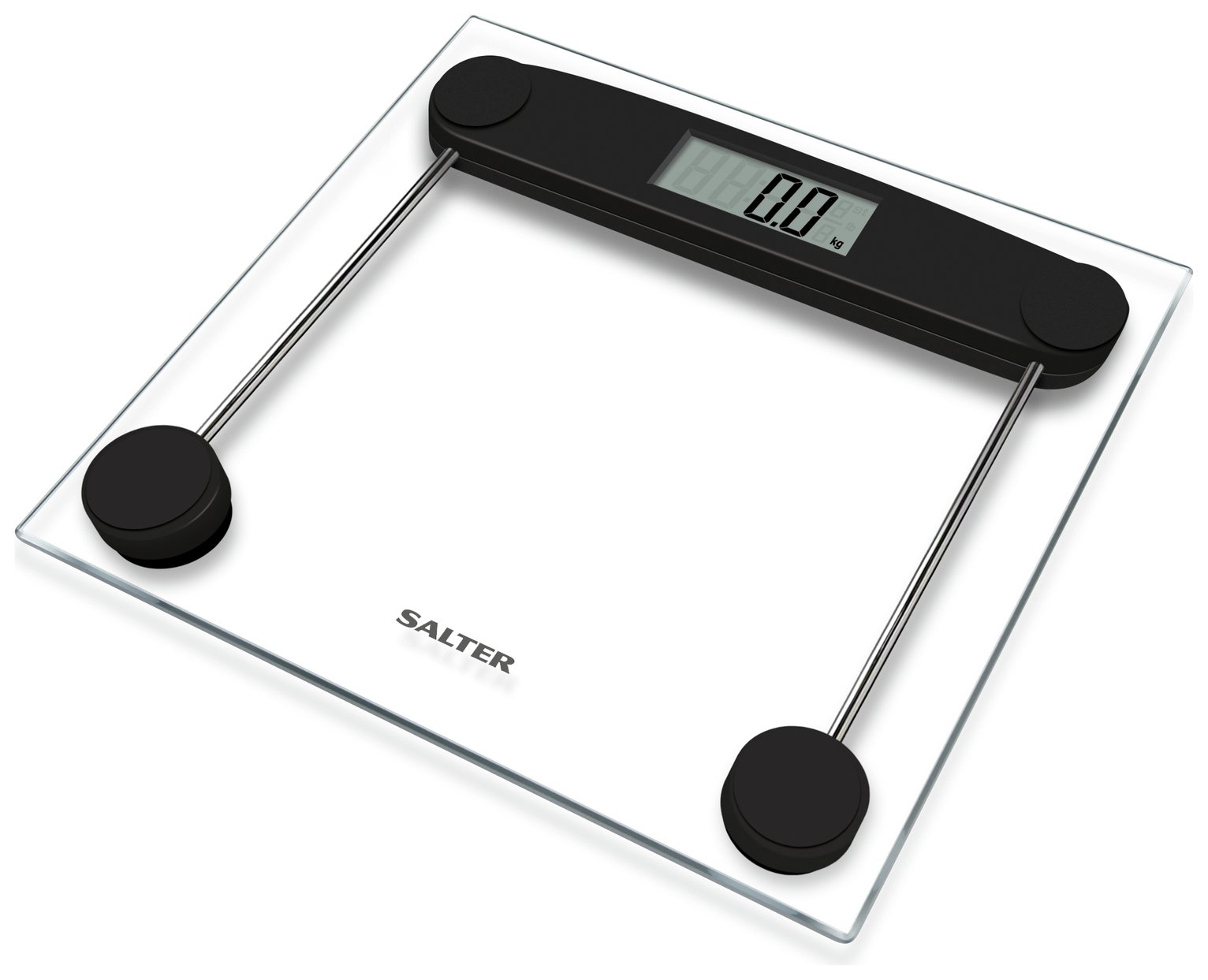 Salter Compact Digital Bathroom Scales - Clear