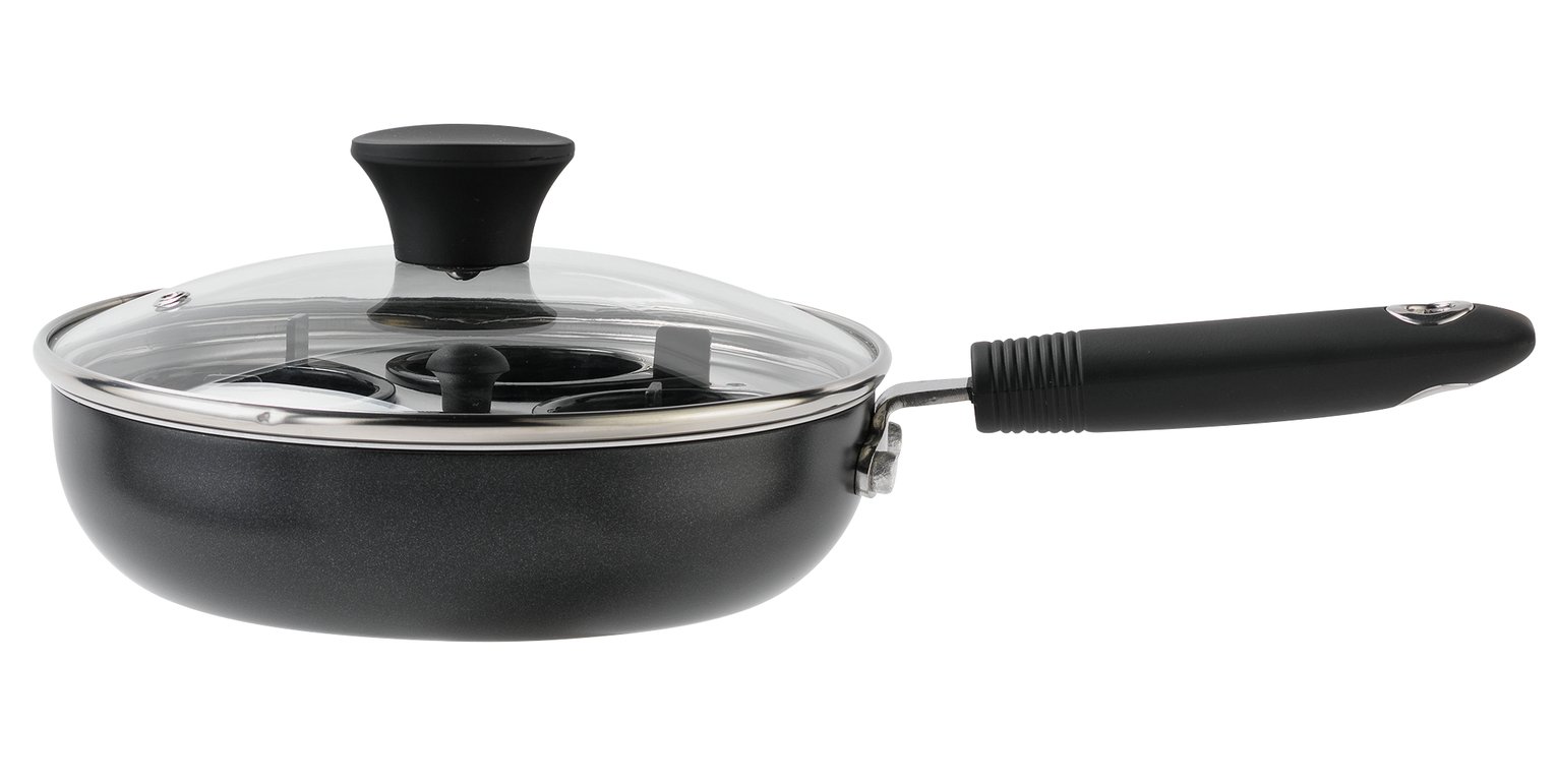 Argos Home 20cm Black Aluminium Egg Poacher review