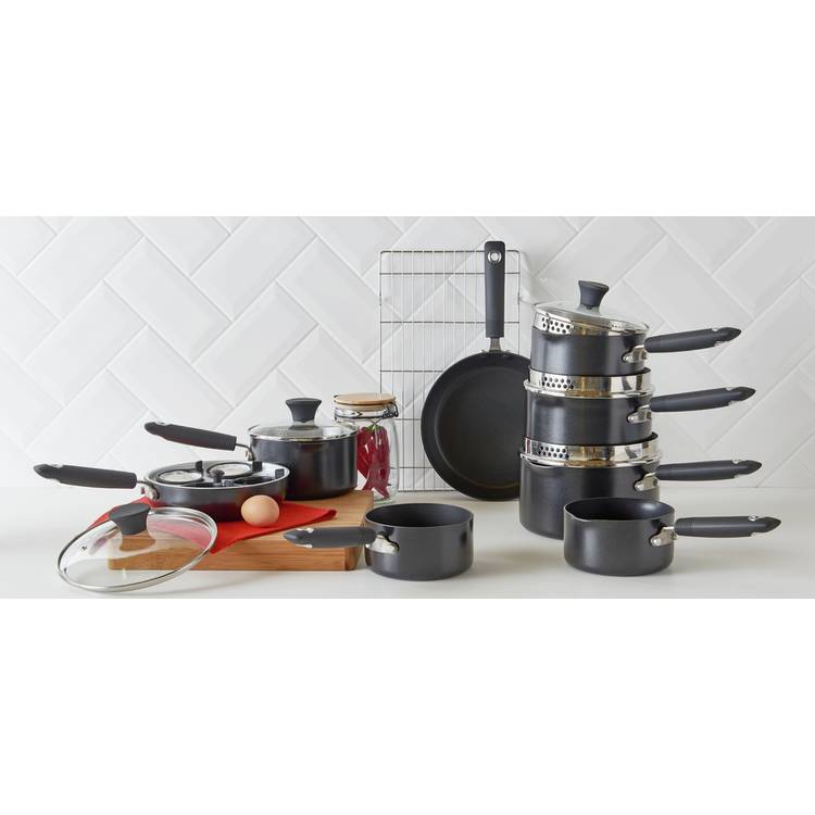 Argos Home 20cm Black Aluminium Egg Poacher 0
