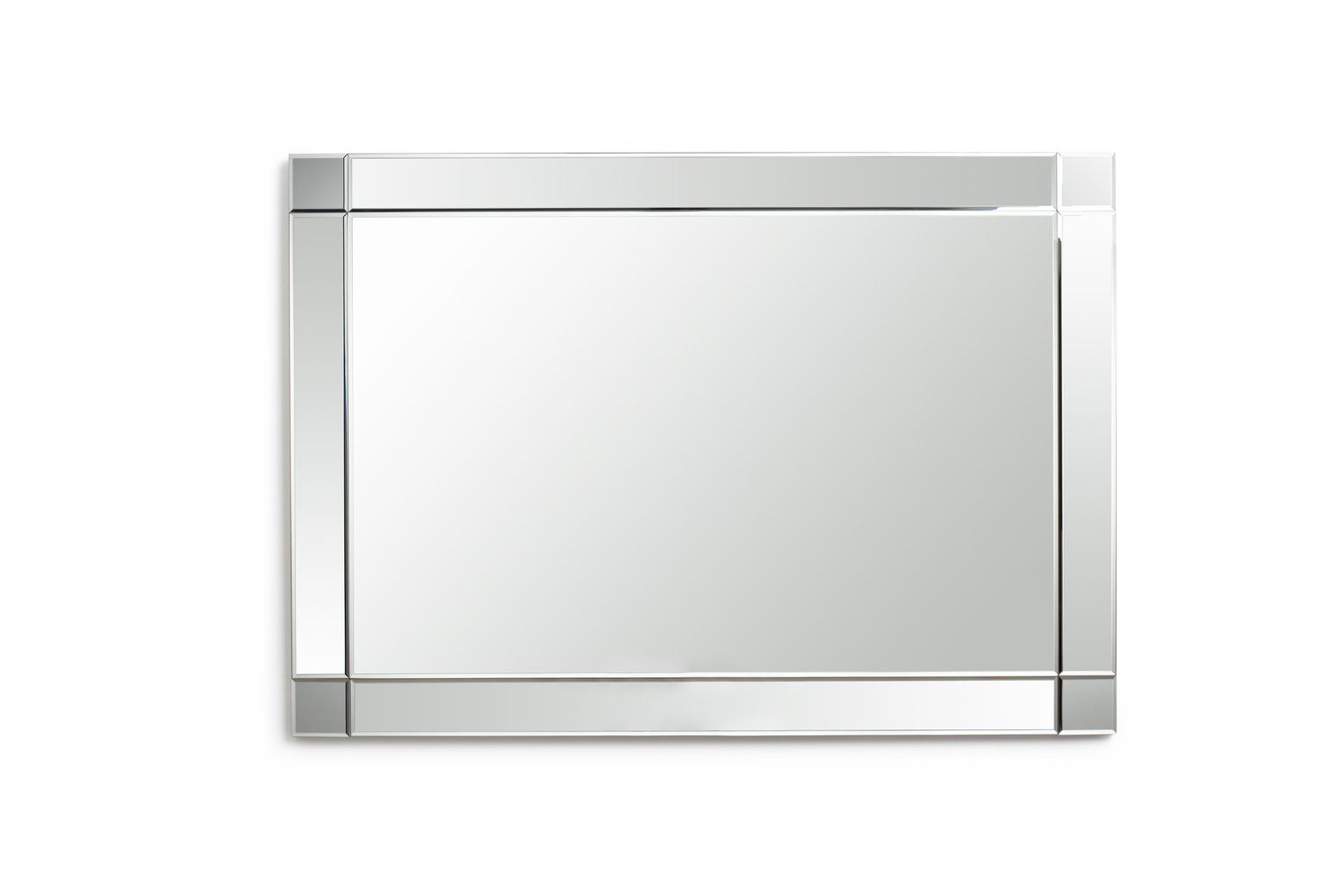 Habitat Rectangular Bevelled Wall Mirror - 105x74cm