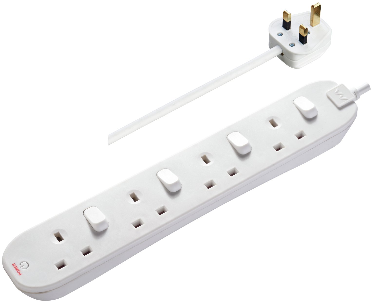 Masterplug 4 Socket Individual Switch 2M Extension Lead Reviews