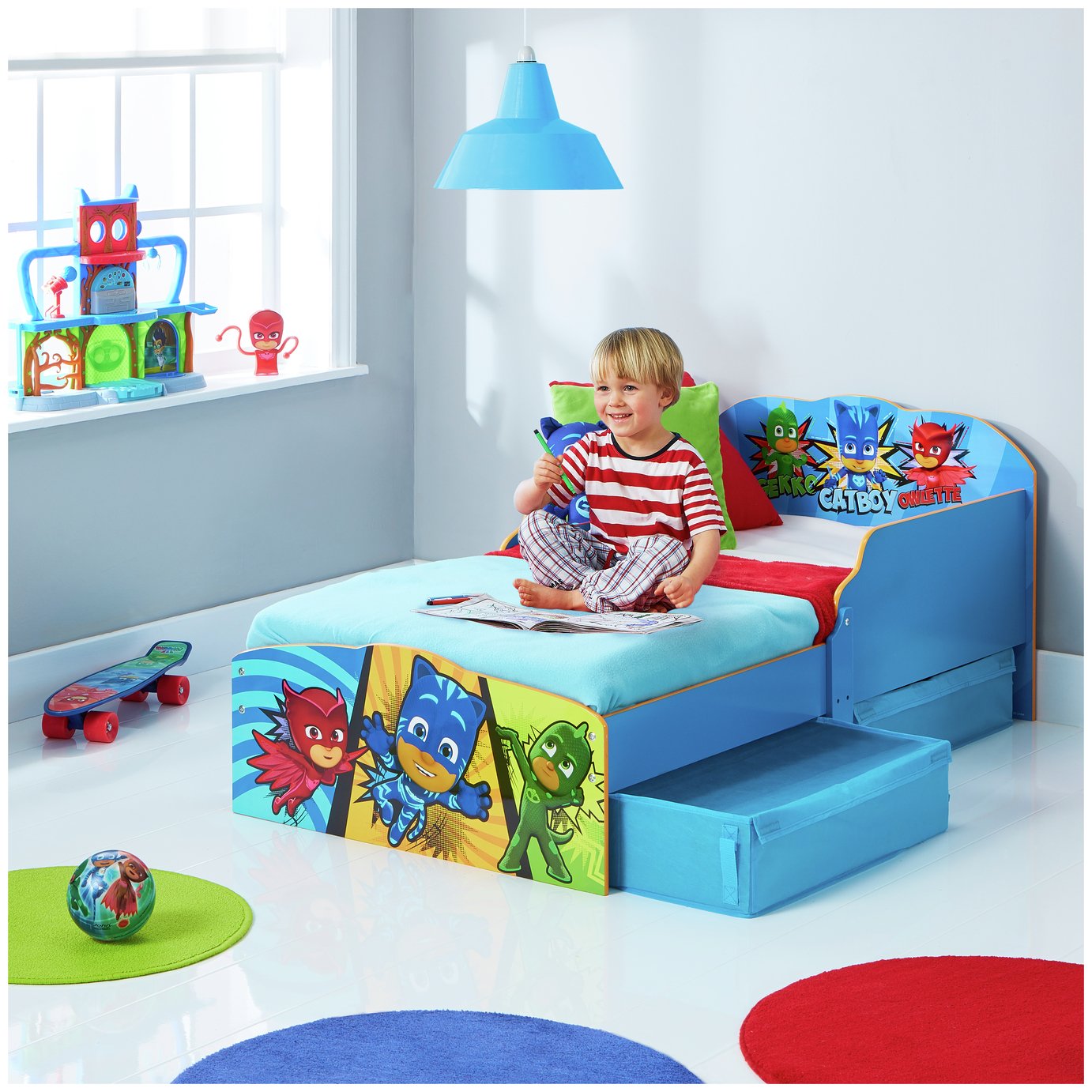 Argos Home PJ Masks Toddler Bed with Underbed Storage review