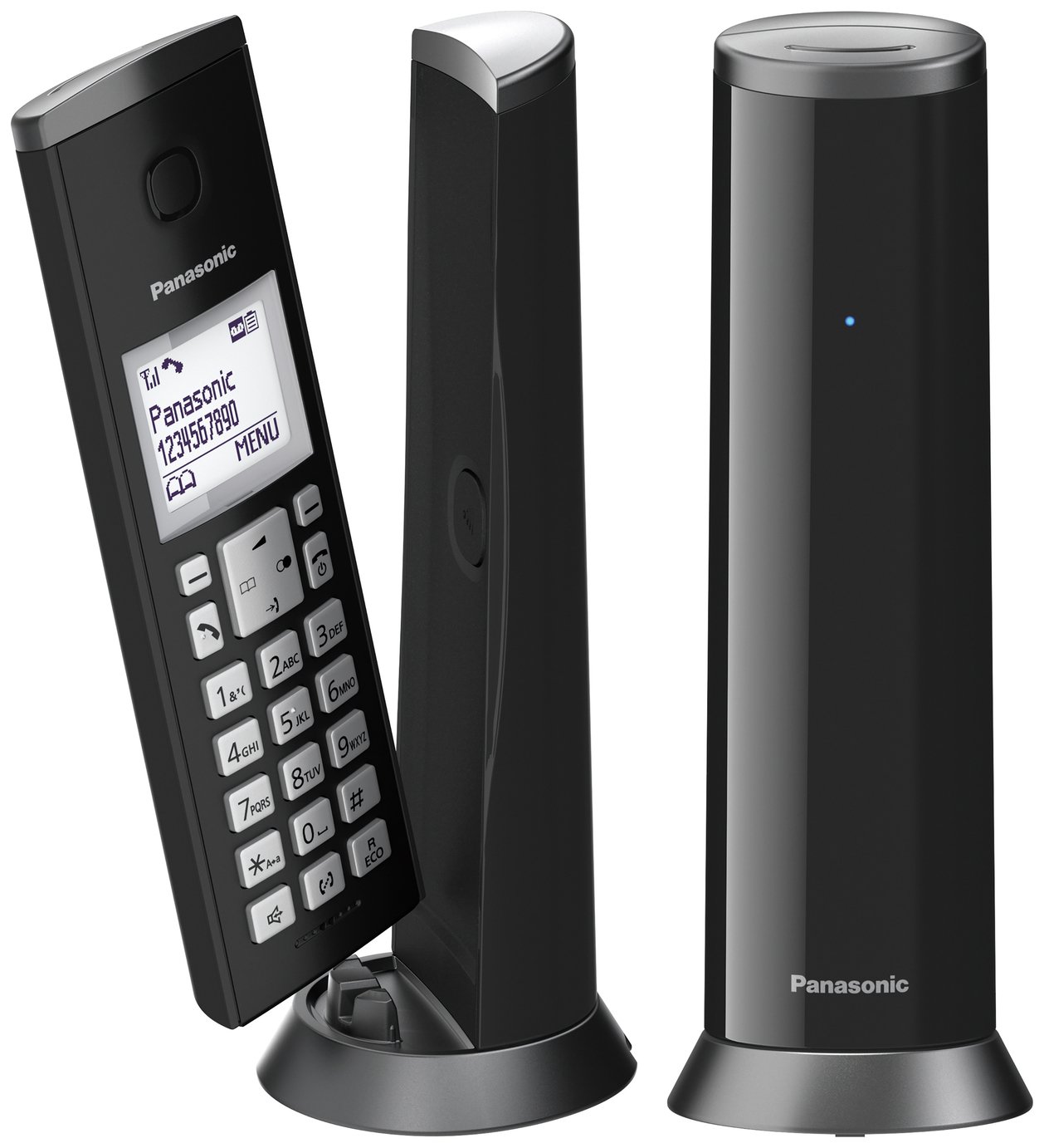 Panasonic KX-TGK222EB Cordless Telephone Dect-Black Twin