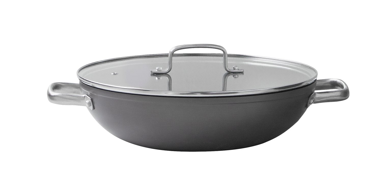 Argos Home 30cm Double Handled Aluminium Wok