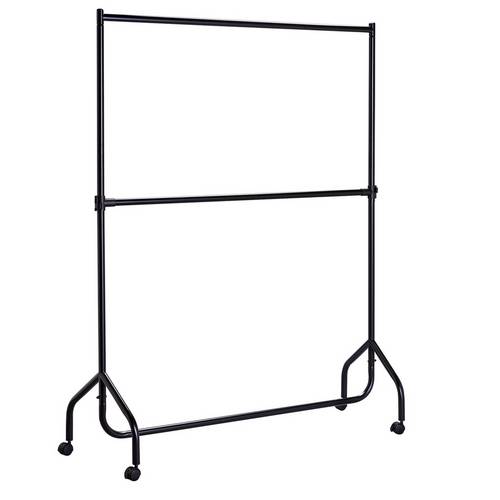 Buy Argos Home Heavy Duty 2 Tier Wheeled Clothes Rail - Black | Hanging ...