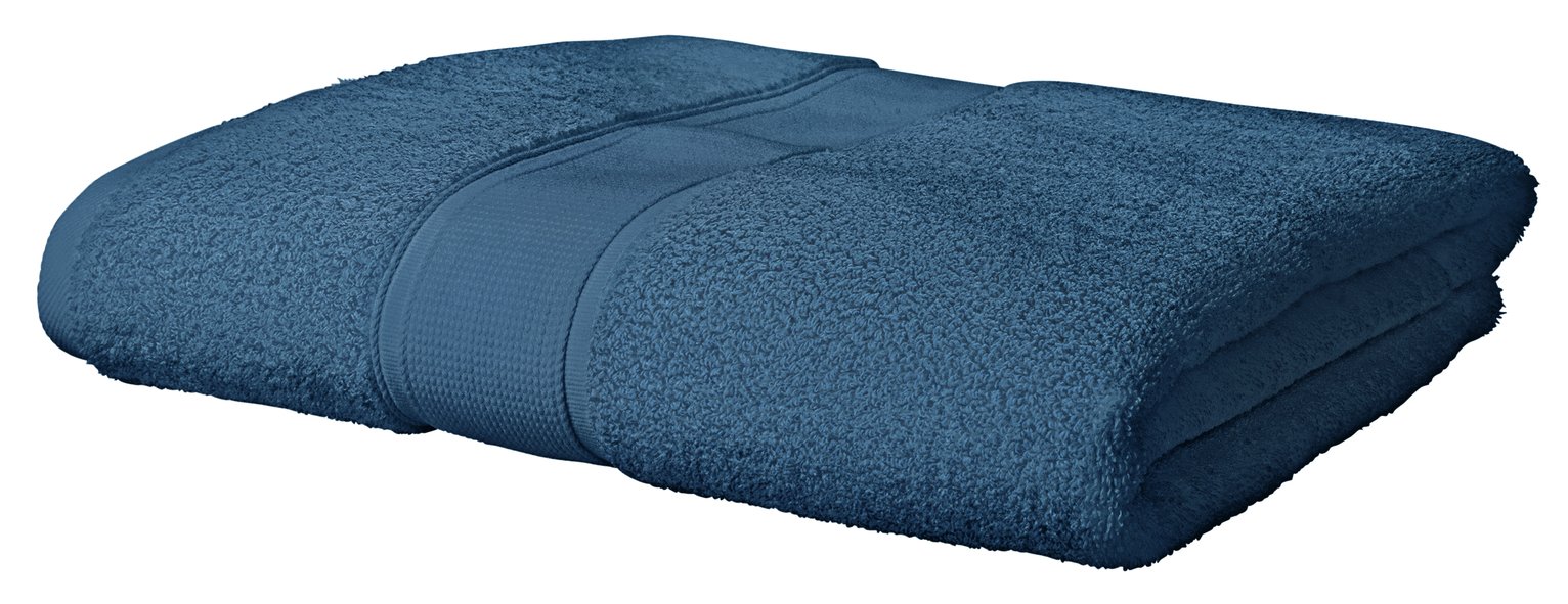 Argos Home Super Soft Bath Sheet - Denim Blue