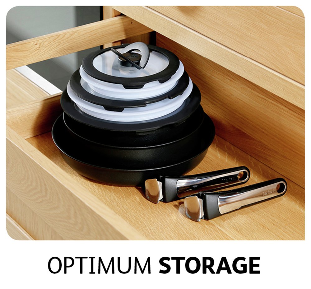 Tefal Ingenio Set of 3 Plastic Saucepan Lids. Reviews