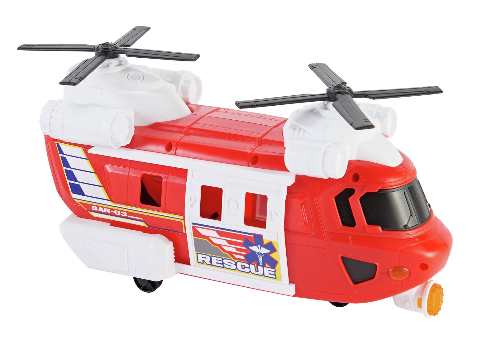 toy helicopter with lights and sounds