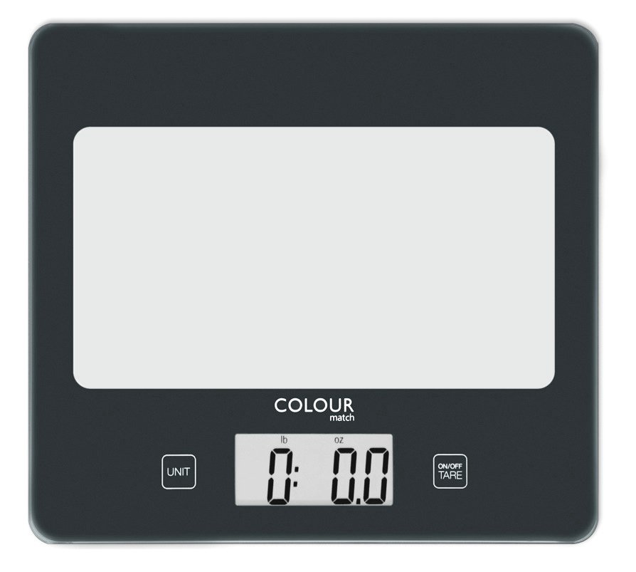 Argos Home Square Digital Kitchen Scale - Jet Black