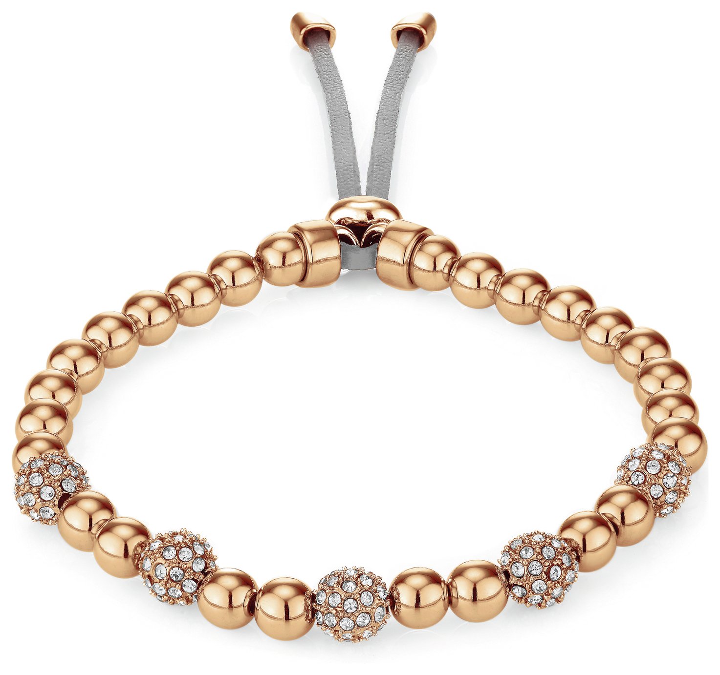 Buckley Rose Gold Colour Pimlico Crystal Bead Bracelet