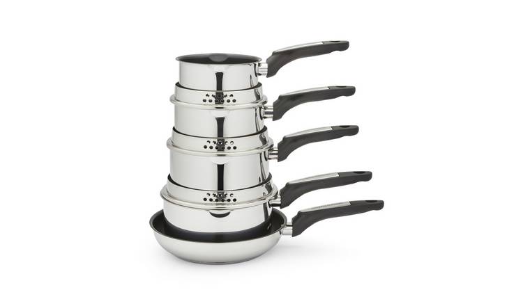 Morphy Richards 5 Piece Stainless Steel Pan Set