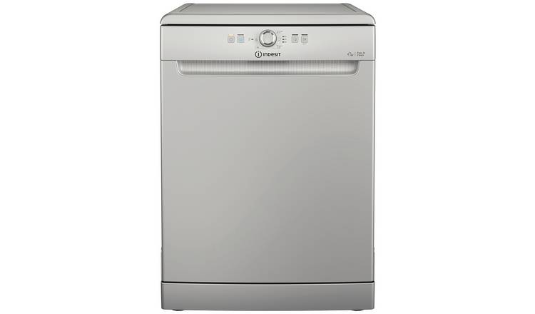 Indesit D2F HK26 S UK Full Size Dishwasher - Silver