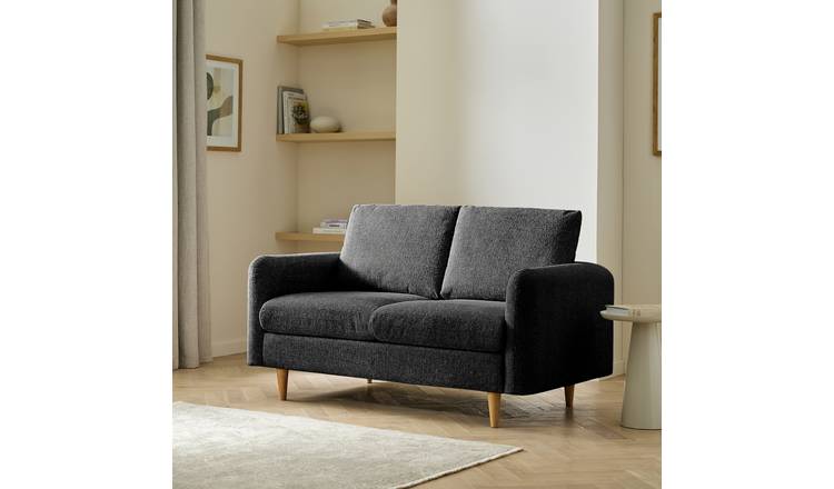 Argos Home Betty Fabric 2 Seater Sofa - Grey