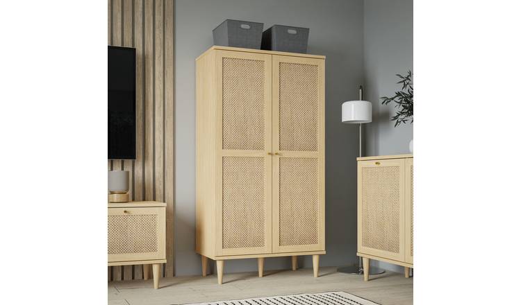 Furniture To Go Calasetta 2 Door Display Cabinet - Natural