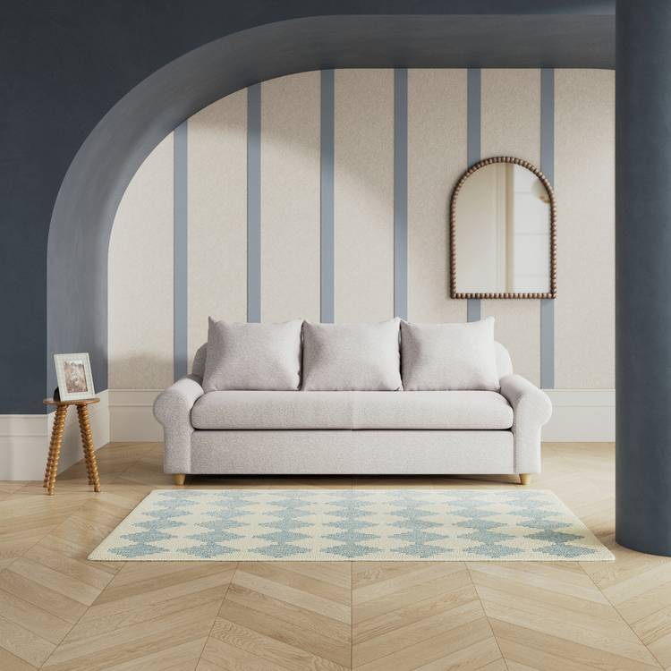 Habitat Whitby Fabric 4 Seater Sofa - Natural - Ash Leg 0