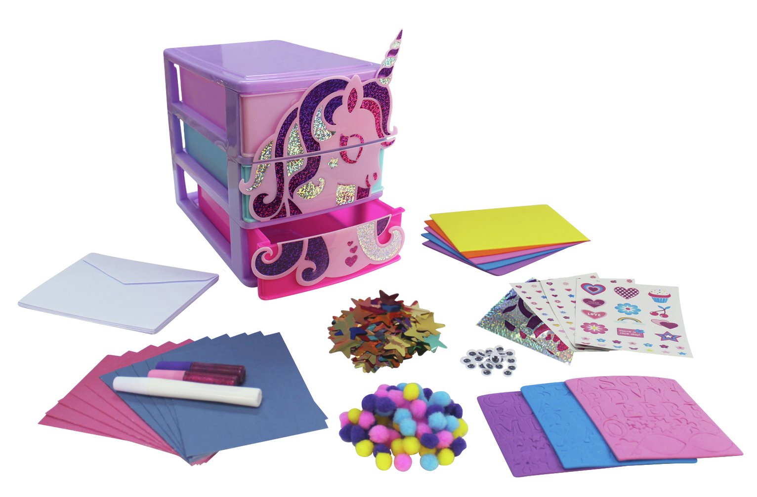 Chad Valley Be U Unicorn Card Making Set