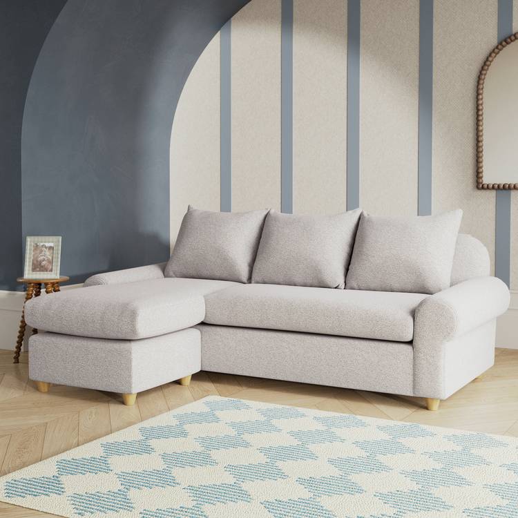 Habitat Whitby Reversible Chaise Sofa - Natural - Ash Leg 0