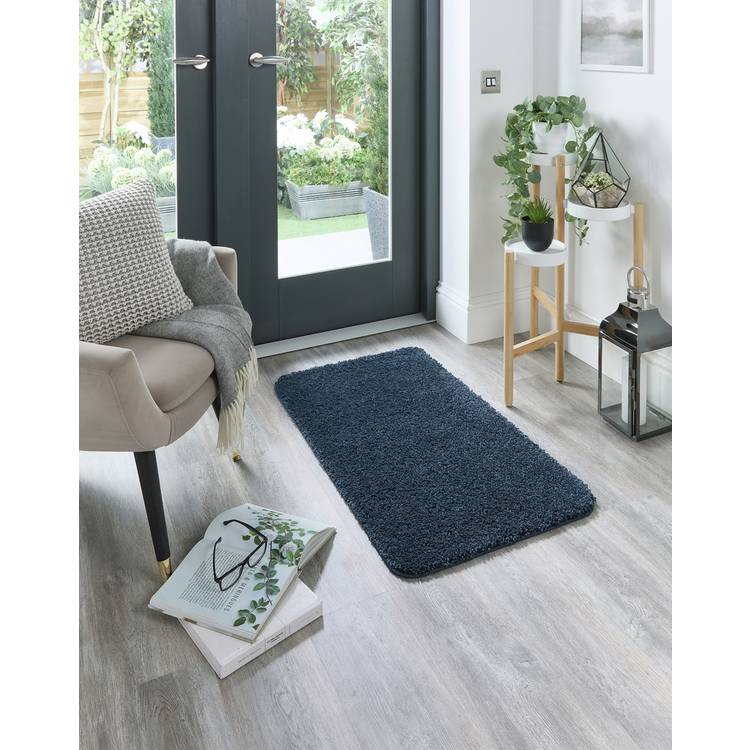 Buddy Midnight Blue Shaggy Rug 60x100cm