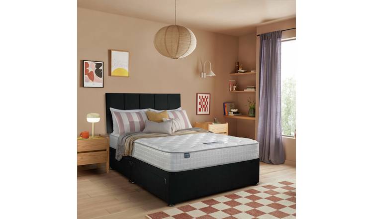 Silentnight Marlow 1000 Pocket Memory Superking 4 Drawer Divan Bed - Charcoal