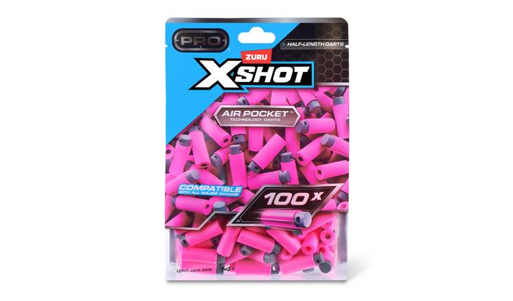 XSHOT Half-Length Air Pocket Technology Dart Refill - 100 Pack