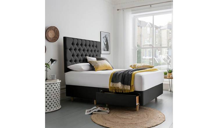 Silentnight Sassaria Kingsize 2 Drawer Divan Bed - Charcoal