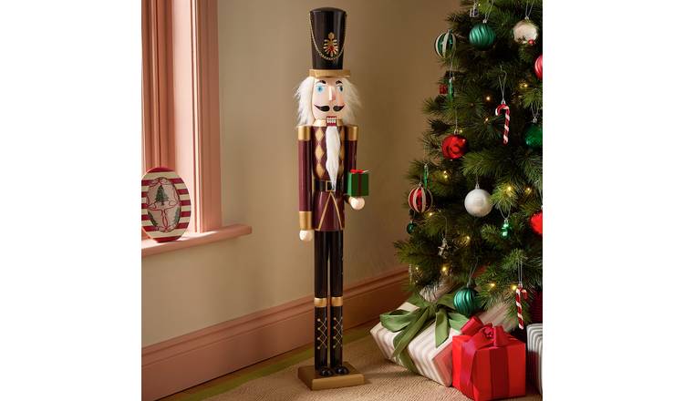 Argos Home Giant Wooden Nutcracker Christmas Figurine