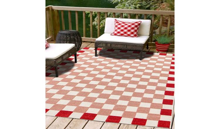 Homemaker Checker Pink Rug - 160x230cm