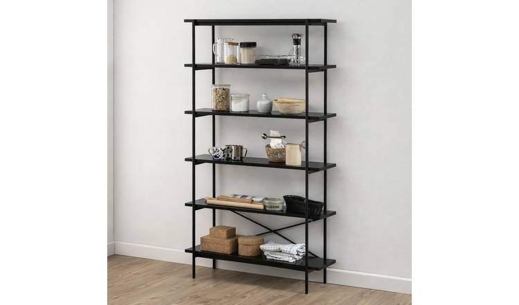 Furniture To Go Angus 5 Shelves Book Case - Black