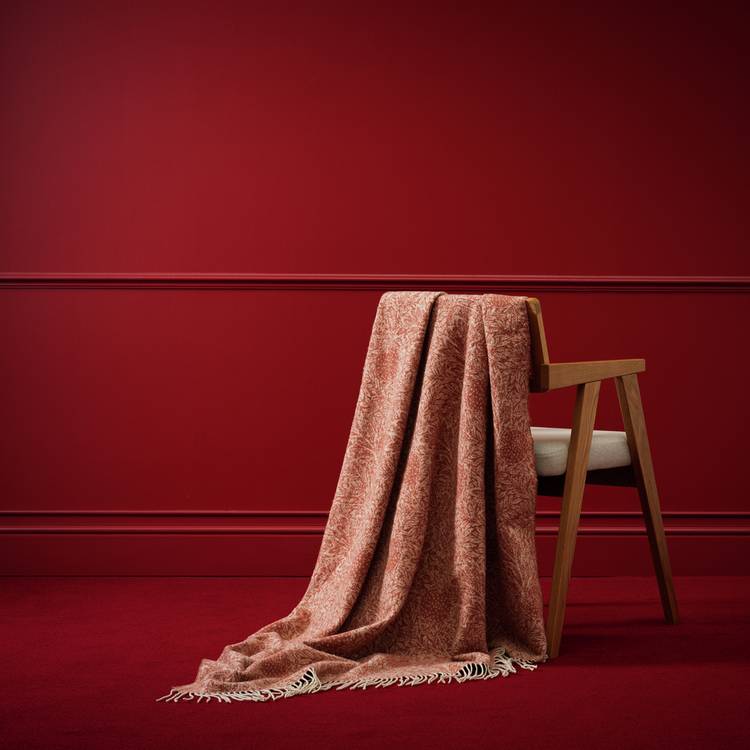 Habitat x Morris & Co. Apple Faux Mohair Throw - 150x125cm 0