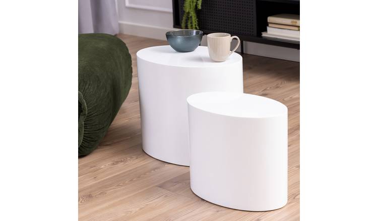 Furniture To Go Mice Oval 2 Coffee Table - White